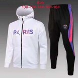 Bambino Felpa Cappuccio Paris Saint Germain 2022 Bianco Rosa 1