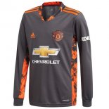 Thailandia Maglia Manchester United Prima ML Portiere 2020/2021 Grigio