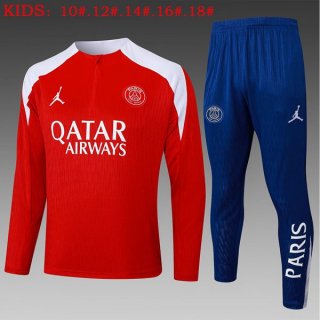 Bambino Felpa Allenamento PSG 2025/2026 Rosso 5 Bambino Felpa Allenamento PSG 2025/2026 Rosso 5
