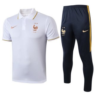 Polo Francia Set Completo 2019 Bianco Blu