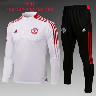 Bambino Giacca Manchester United 2022 Bianco Nero