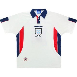 Thailandia Maglia Inghilterra Prima Retro 1998 Bianco Thailandia Maglia Inghilterra Prima Retro 1998 Bianco