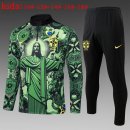Bambino Felpa Allenamento Brasile 2025/2026 Verde